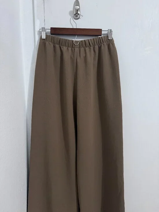 Aritzia WILFRED The Lodge Pant - Crepette | Folio Brow | Size S | NWOT - Picture 5 of 6